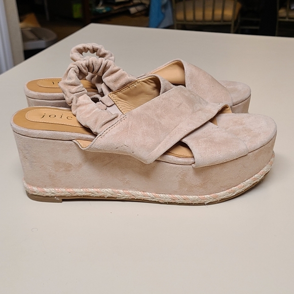 Joie Suede Garden slingback platform sandals size 38 - Picture 7 of 13